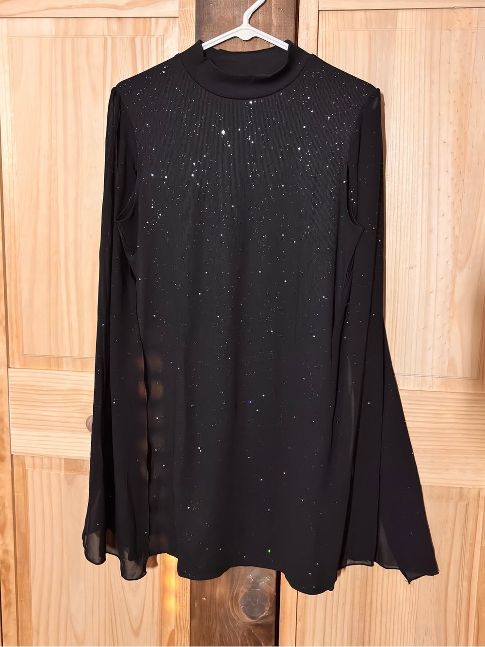 Sparkle Detachable Long-Sleeve Dress